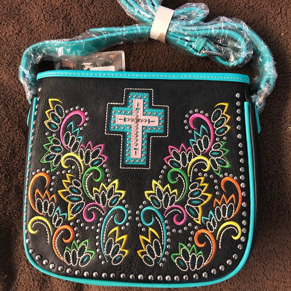 NET Montana West leather purse